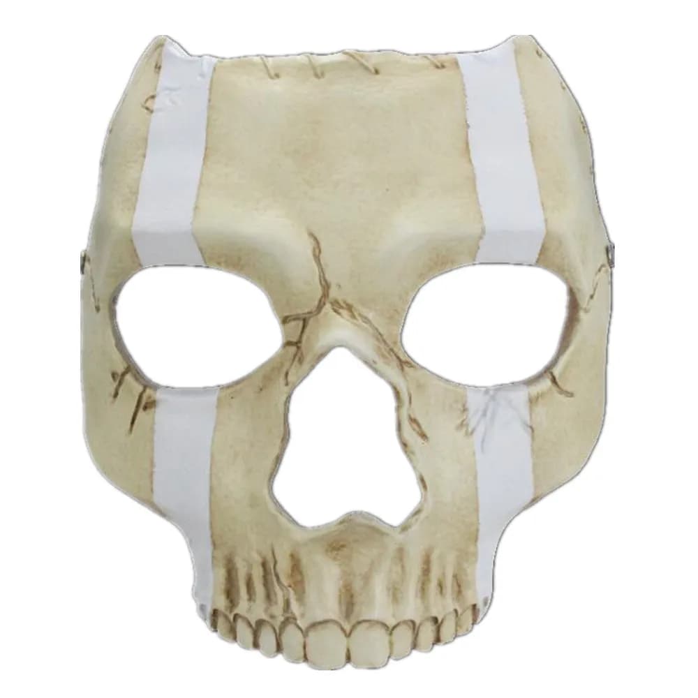 Masque facial tête de mort, accessoire de costume d'Halloween
