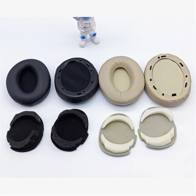 Coussinets d'oreille pour casque Sony WH-1000xm3, coussinets en mousse de coton de haute qualité avec boucle