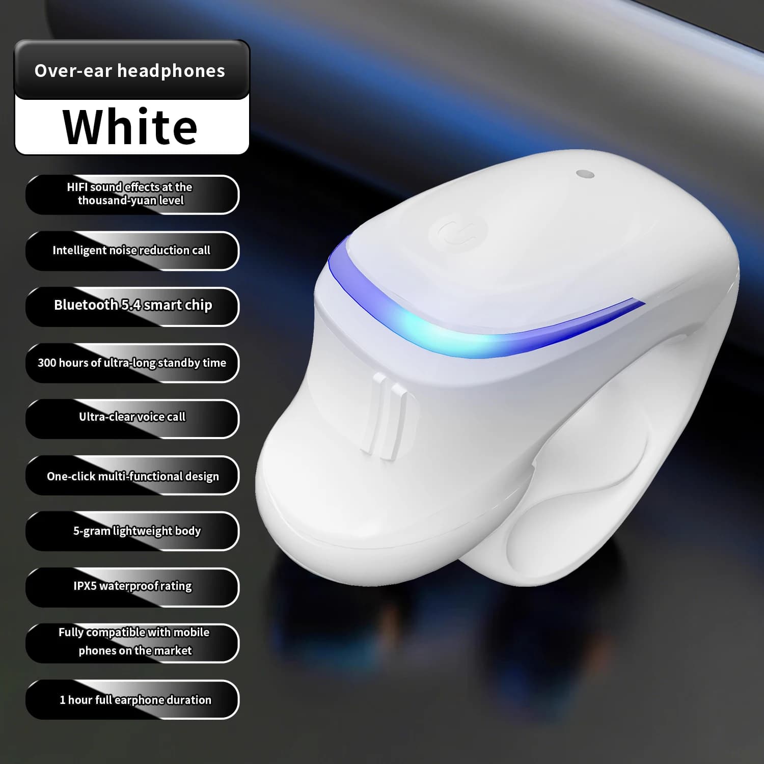 Casque Bluetooth sans fil à Conduction osseuse 5.3