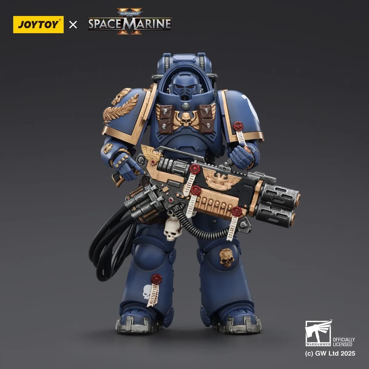 【Accessoires】Figurines d'action Joytoy Warhammer 1/18 Ultramarines Heavy Artificer Armor avec Relic Multi-Melta Model Toy