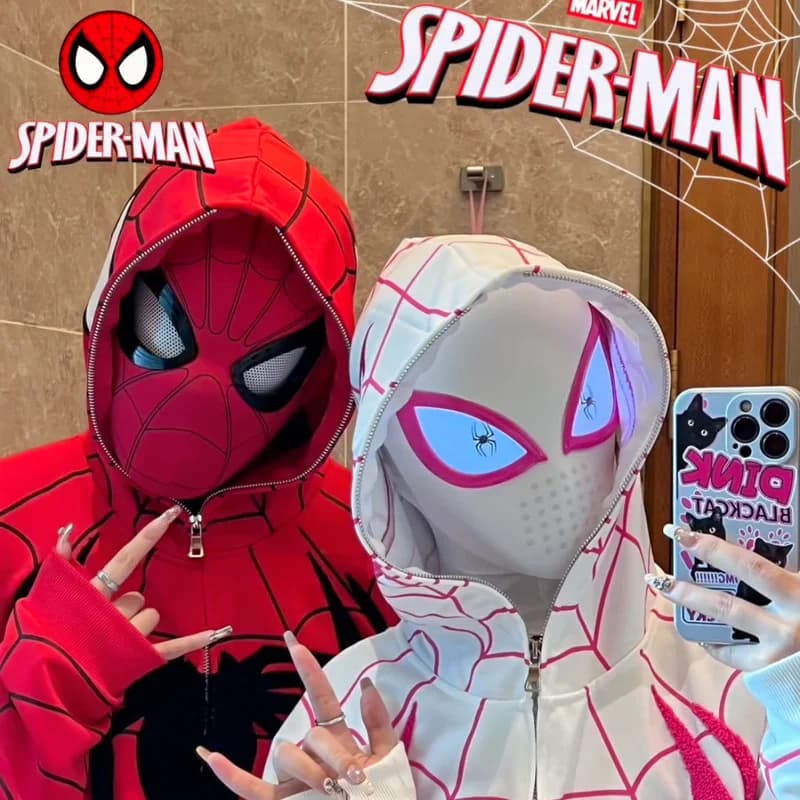 Spider-man: No Way Home Spider Man masque casque de luxe yeux à distance rechargeables