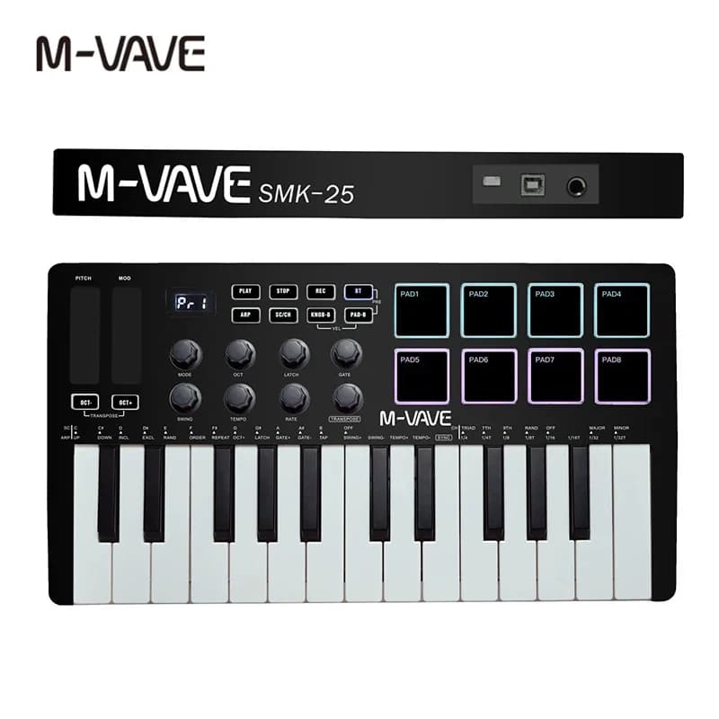 M-VAVE portable acity I 25 touches USB