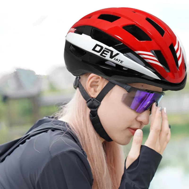 DEV vtt casque de cyclisme pour vélo de route de montagne femmes et hommes casquette de course sur route respirante casque de vélo adulte casque de vélo de sécurité