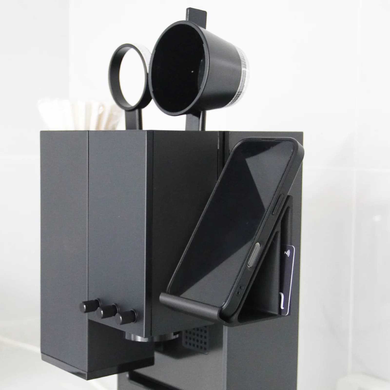 Support de rangement pour accessoires à café compatible avec la machine xBloom Studio, conception multi-compartiments, support détachable pour équipement à expresso