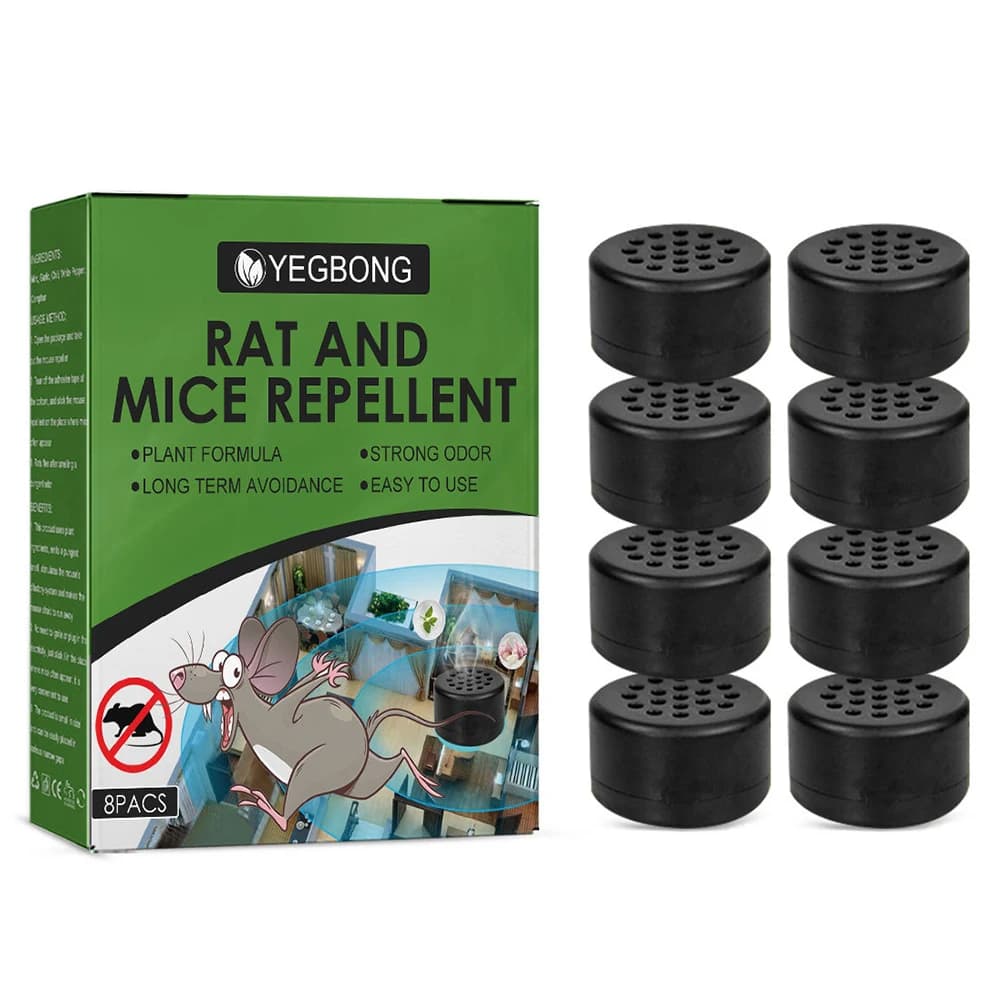 8 pièces répulsif pour souris dissuasion plante Pure huile essentielle de menthe poivrée répulsif pour Rat boules Anti-souris pour lutte antiparasitaire en plein air contre les insectes
