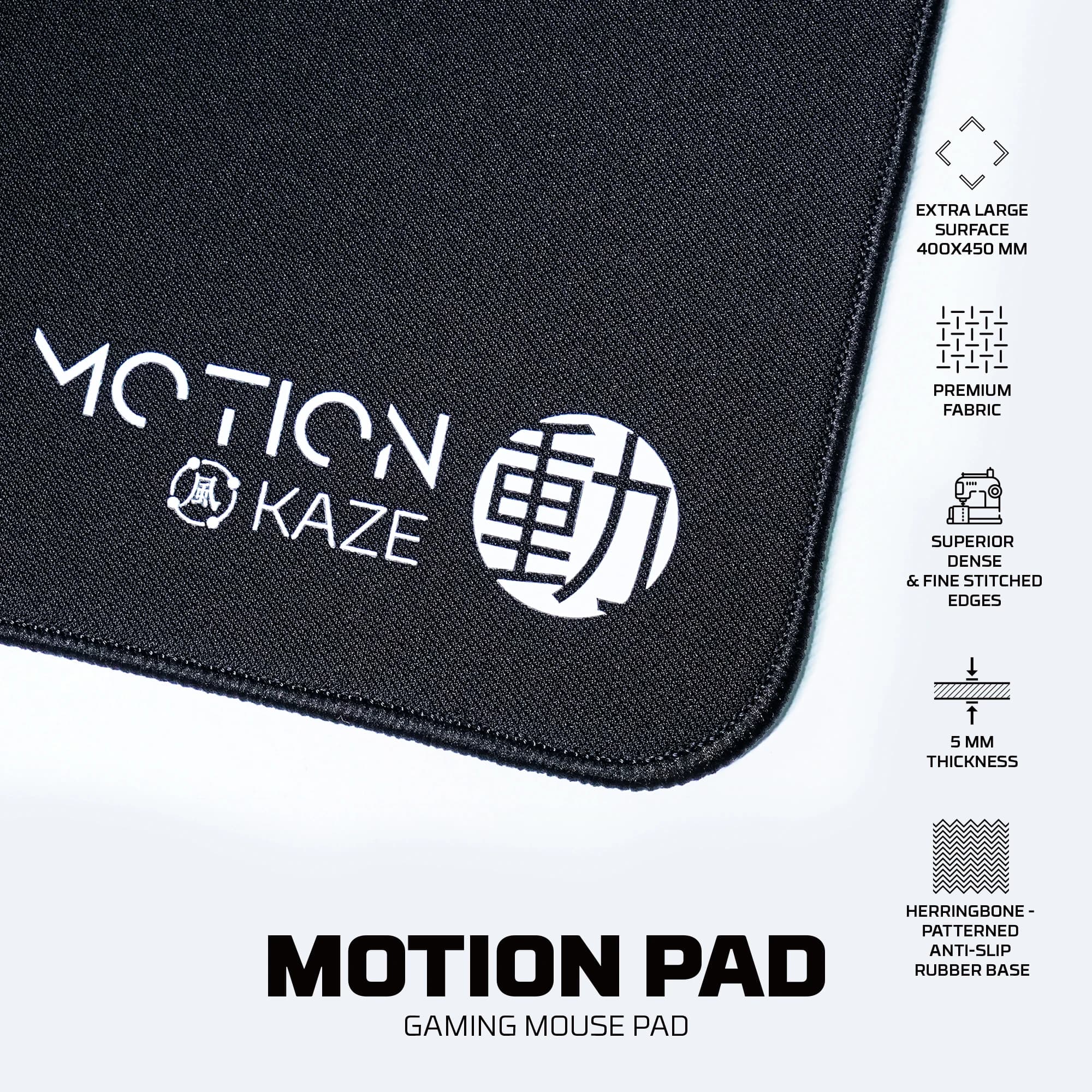 FANTECH MONTION PAD MMT451 tapis de souris de jeu 400x450x5mm contrôle neutre tapis de souris grande taille tapis de point enfoncé pour CSGO PUBG LOL