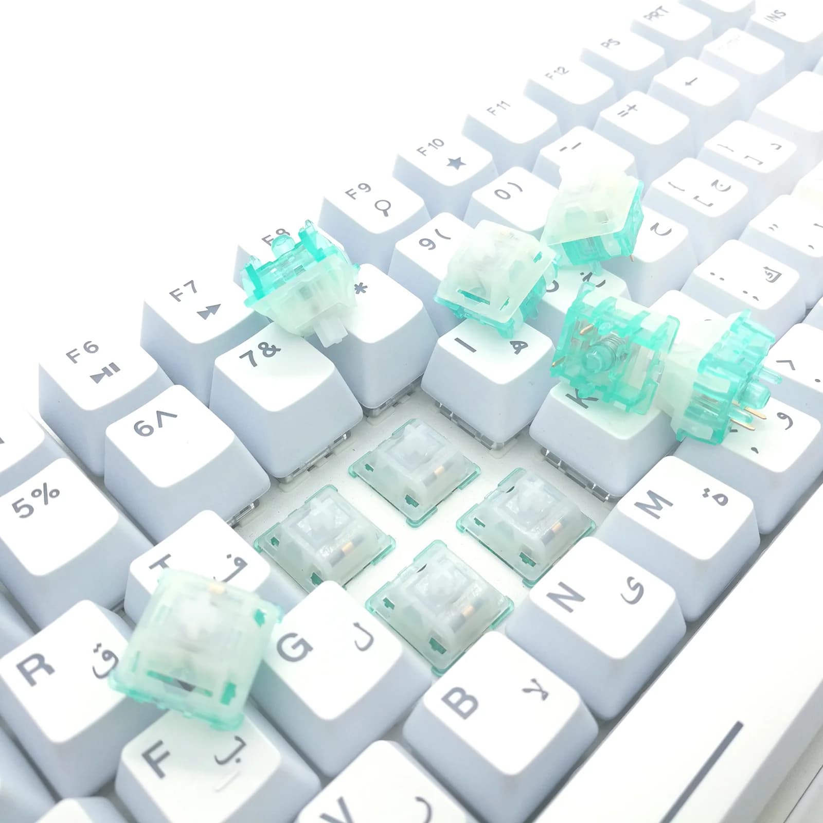 Tecsee DIY Tactile/Linear Mechanical Keyboard Tester Samples Pack Switches of the Key Core Trial Gaming RGB SMD MX Switch