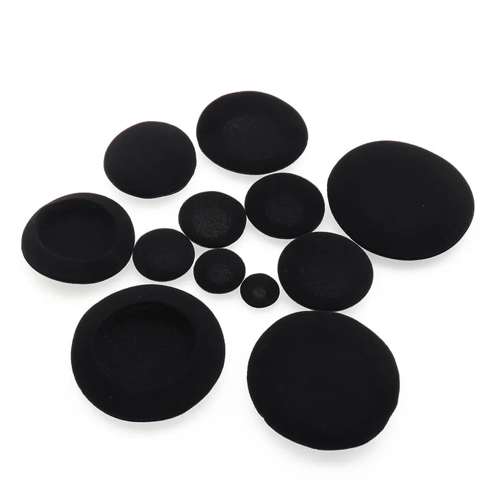 Coussinets d'oreille en mousse épaisse pour écouteurs, 10 pièces, coussinets de remplacement en éponge, housse pour écouteurs, 35mm, 40mm, 50mm, 55mm, 60mm, 70mm, 75mm