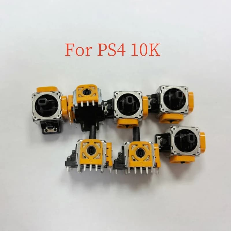 10 pièces Original Orange 3D Rocker analogique bâton Joystick jaune pour PlayStation 4 PS4 contrôleur sans fil bouton de manette