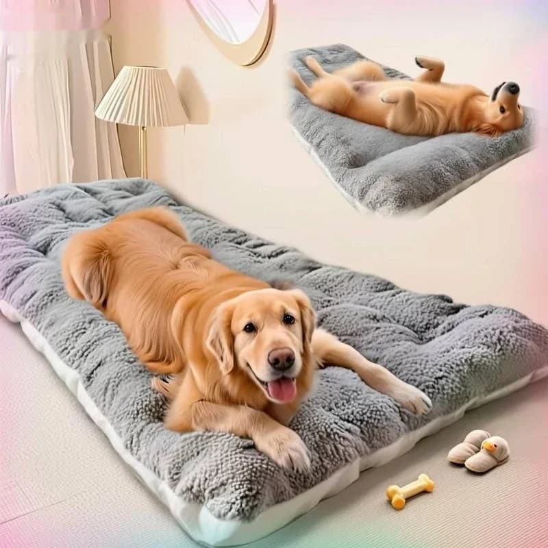 Tapis de couchage pour chien de grande taille, coussin pour l'hiver, double face, pour garder au chaud, pour Golden Retriever, coussin de couchage anti-stress