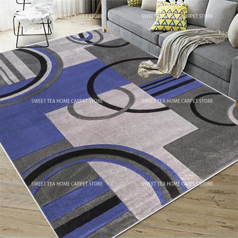 Tapis en peluche de grande surface pour salon