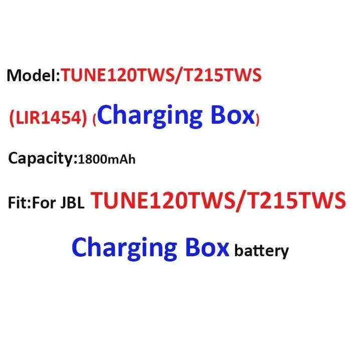 Étui de chargement pour écouteurs et batterie 1800mAh pour Jbl Tune 120TWS T215TWS, boîte de chargem