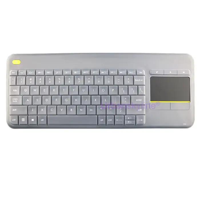 Housse de clavier K400 Plus pour Logitech K400 Plus pour Logi K400+ Sans fil Silicone Protection Pro