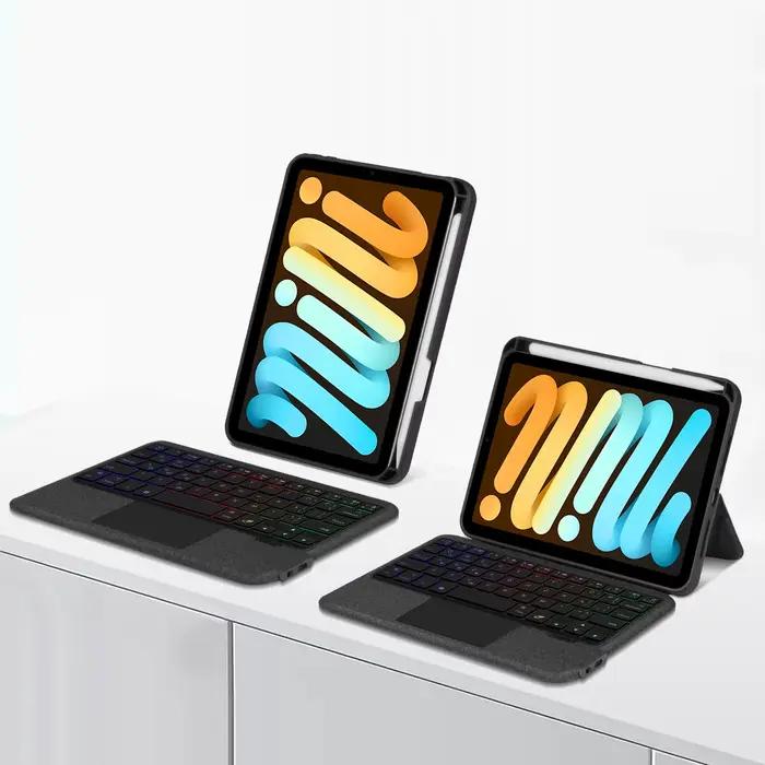 Clavier tactile pour iPad Mini (A17 Pro) 2024, étui pour Mini 6e et 7e génération, 8,3 pouces, Mini