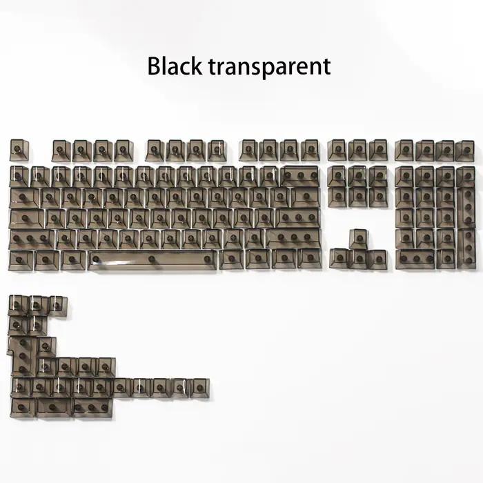 Capuchons de touches transparents en cristal, profil Cherry, pour clavier de jeu mécanique, ISO Ente