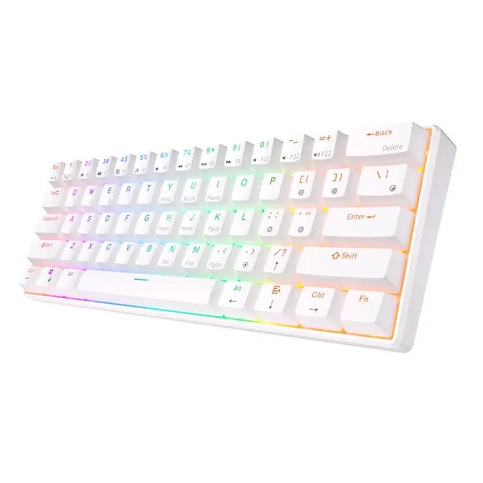 Royal Kludge-Clavier mécanique de jeu RK61, 61 prédire, 60% RVB, rétro4.2, remplaçable à chaud, sans