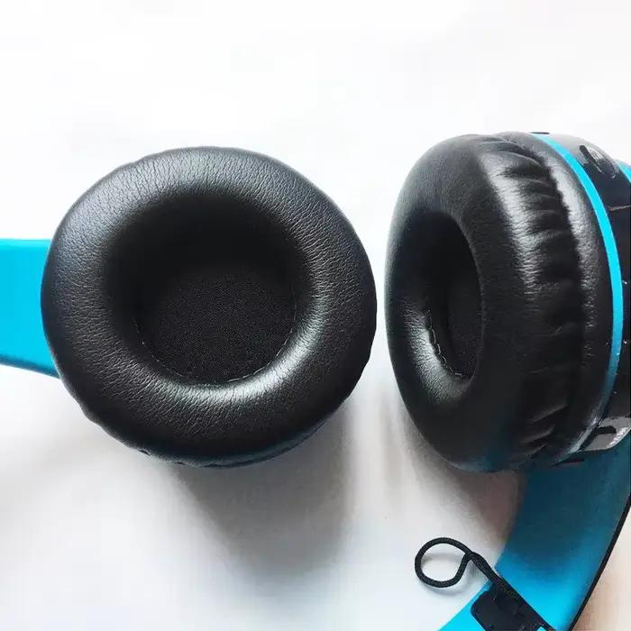 Coussinets d'oreille en mousse de cuir éponge pour casque, housses de coussin, 40mm, 50mm, 55mm, 60m