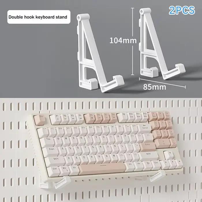 Nouveau support mural pour clavier mécanique, crochet ABS pour panneau perforé, support de souris po