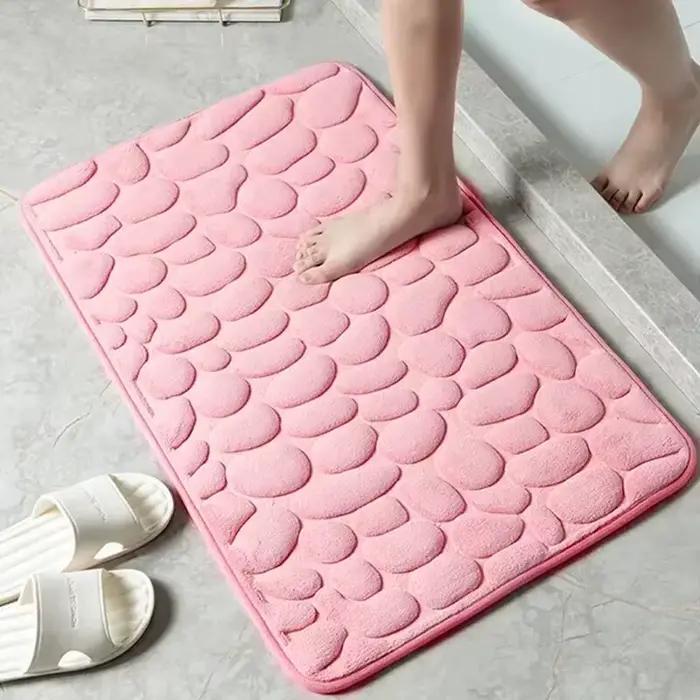 Tapis en velours gaufré, antidérapant, pour salle de bain, salon, ameublement de maison, 1 pièce