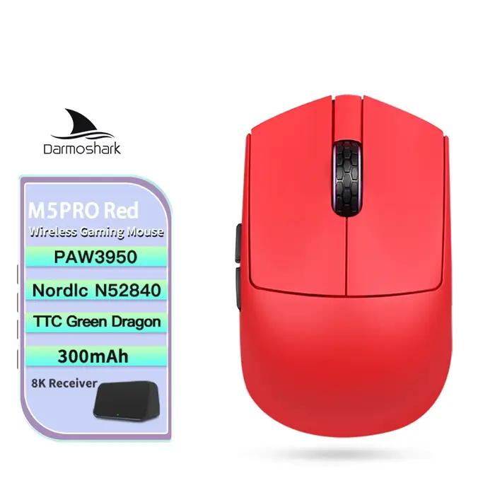 Souris de jeu sans fil Darmoshark M5 PRO M5 Air en fibre de carbone forgée, souris macro 8K, 30KDPI,