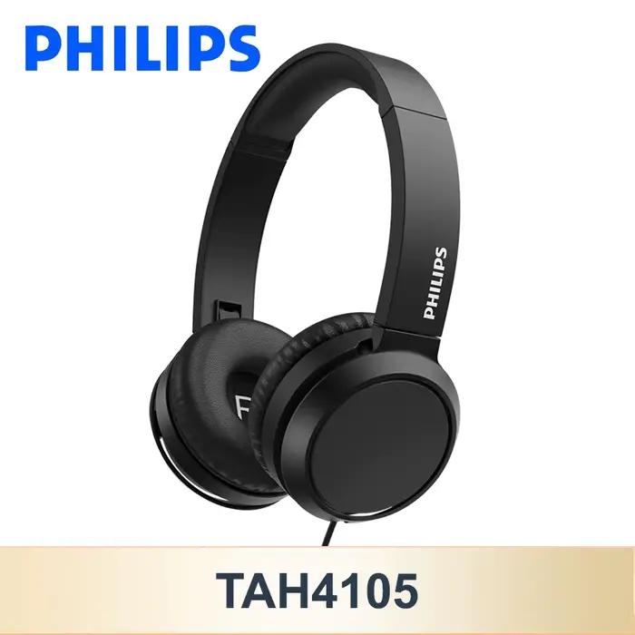 Philips TAH4105 casque filaire HiFi stéréo HD appel casque avec micro adapté pour l'apprentissage en