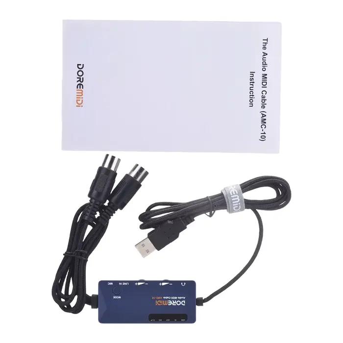 Câble adaptateur MIDI vers USB A DOREMiDi pour l'édition et l'enregistrement d'audio, convertisseur