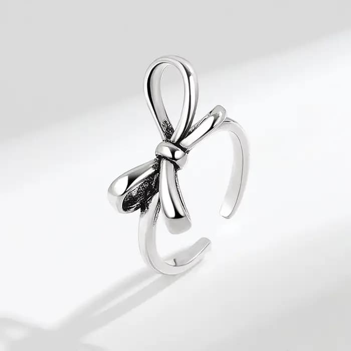 Bagues en argent regardé 100% pour femmes, ligne polaire, accessoires rétro simples, cadeaux de fête