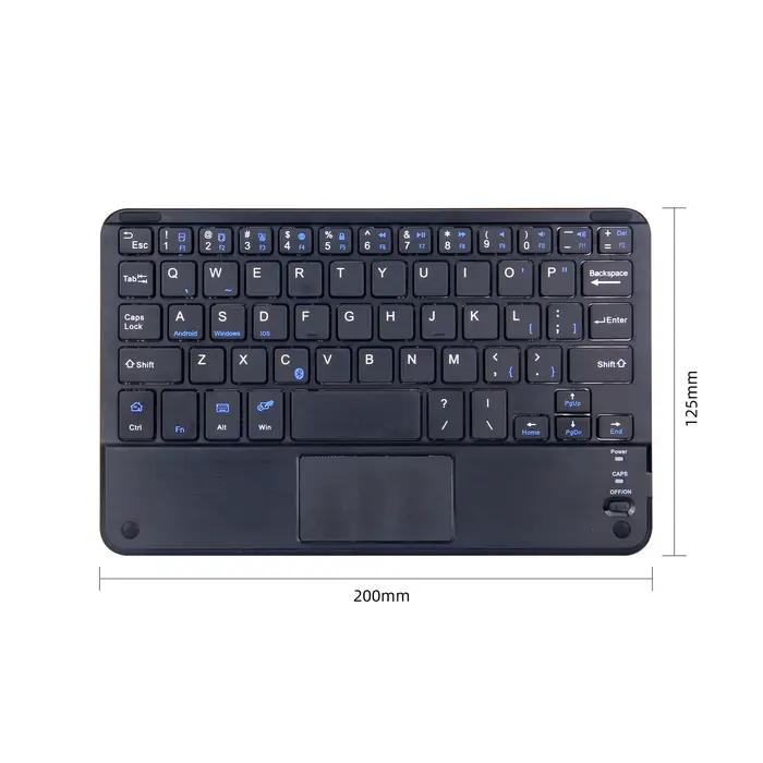 Clavier Bluetooth tactile pour tablette Android clavier Bluetooth sans fil avec pavé tactile pour or