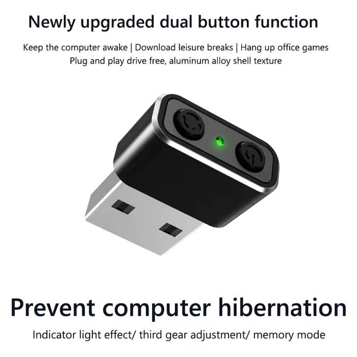 Agitateur de souris automatique 3 modes de suivi réglables, déplaceur de curseur automatique indétec