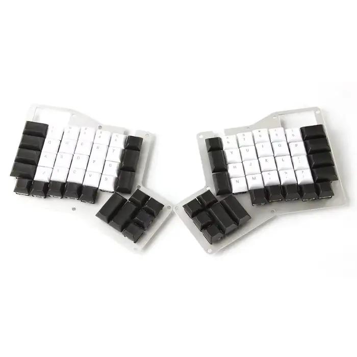 YMDK – ensemble de capuchons de clavier vierge, profil PBT DSA, pour clavier Ergo Ergodox Planck Pre