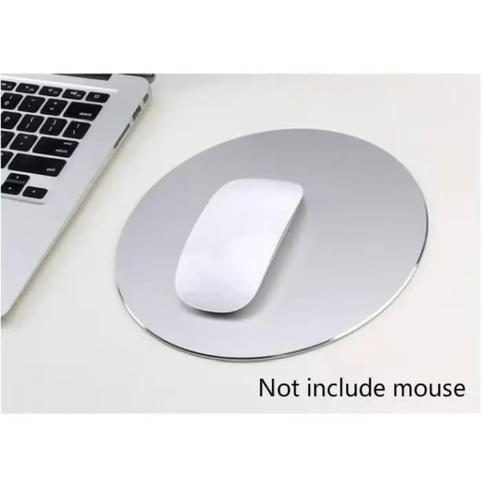 1 pièces tapis de souris de jeu rond en alliage d'aluminium tapis de souris en métal adapté à la mai