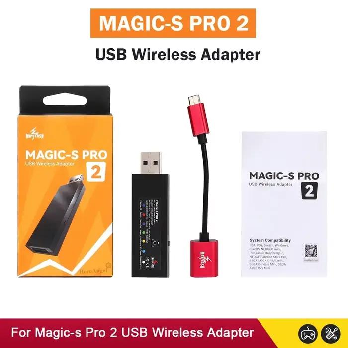 NOUVEAU Adaptateur de manette sans fil USB Mayflash Magic S Pro 2 pour Switch Pro / Fight Stick Game