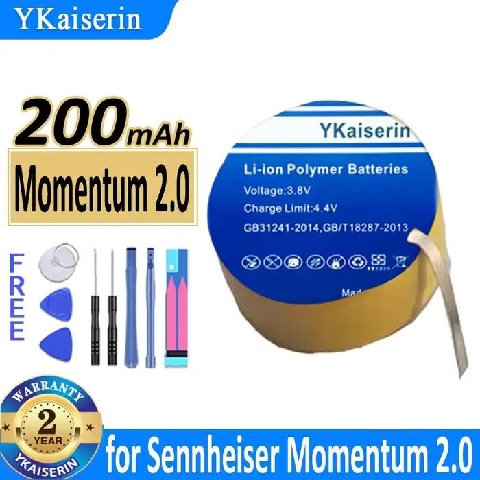 Batterie d'écouteurs haute capacité 200mAh, pour casque Sennheiser Momentum True Wireless 2, 1 CP125