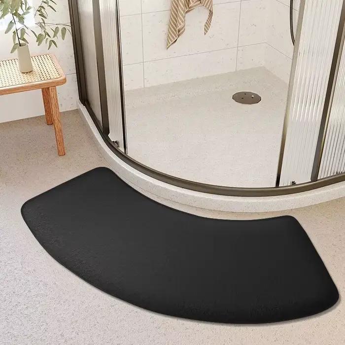 Tapis absorbant épais pour salle de bain, curvo, pour porte de salle de douche, toilettes, pieds de