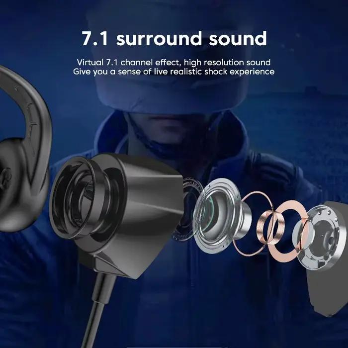 OLAF 3.5mm casque filaire casque de jeu basse stéréo Gamer écouteurs antibruit écouteurs avec double
