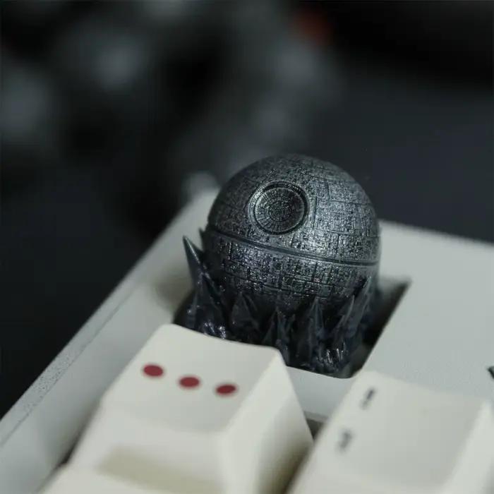 Death Star personnaliser Keycap résine 3D Artisan fait à la main clé capuchon cerise profil personna