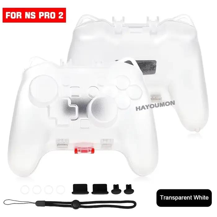 Étui de protection transparent pour manette Switch 2 Pro, coque rigide de protection pour manette Sw