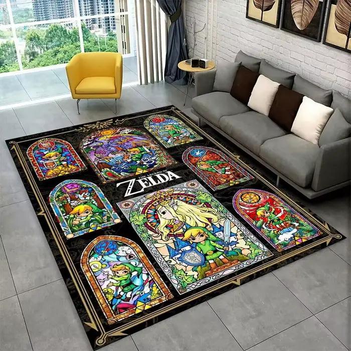 Tapis classique antidérapant Z-Zelda Cartoon Games pour salon, chambre à coucher, salle de jeux, tap
