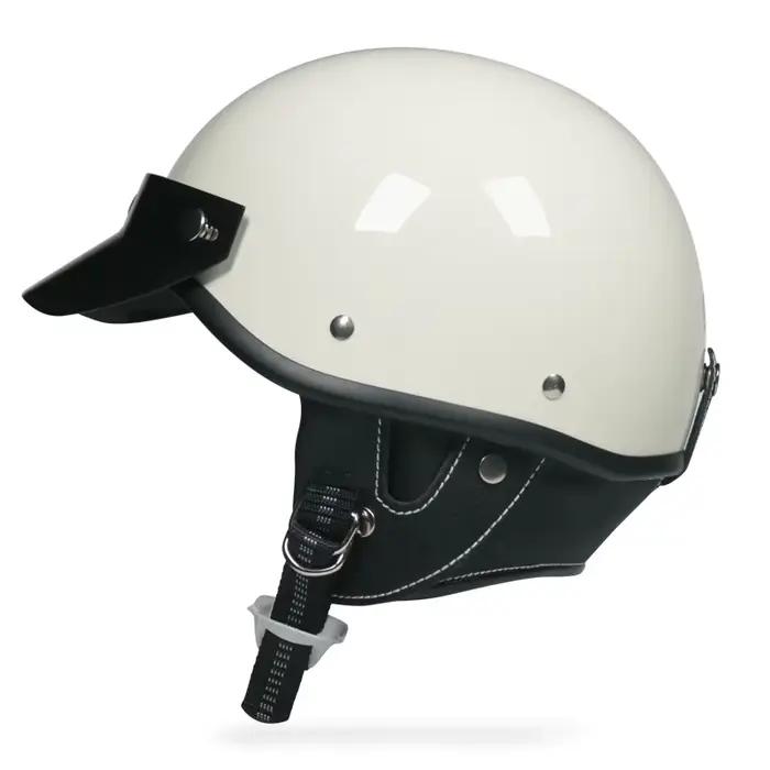 Demi-casque de Moto rétro pour hommes et femmes, casquette de sécurité pour Motocross, quatre saison