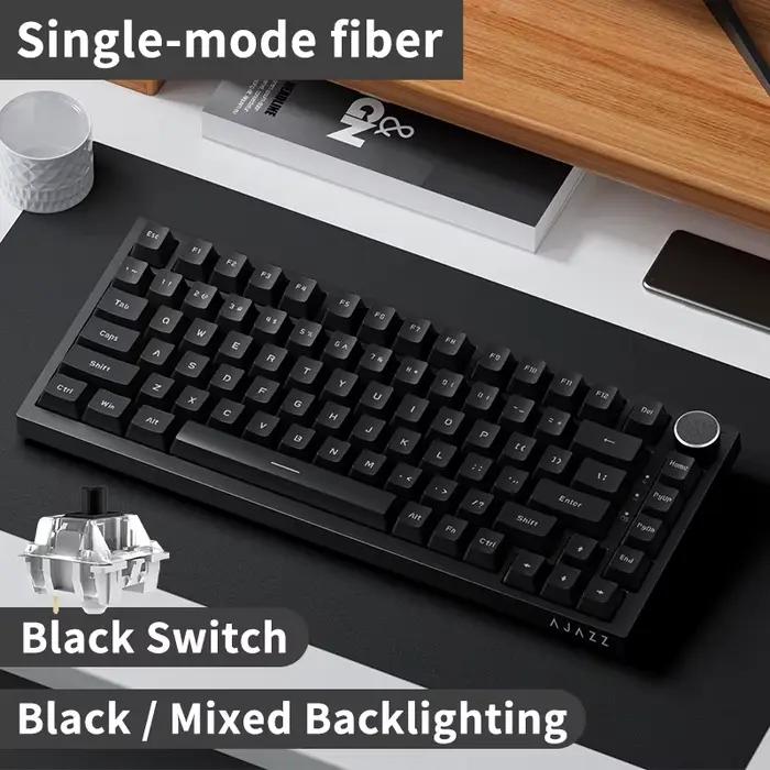 AK820 clavier filaire à touches intégrales, échange à chaud, Port USB amovible, rétro-éclairage blan