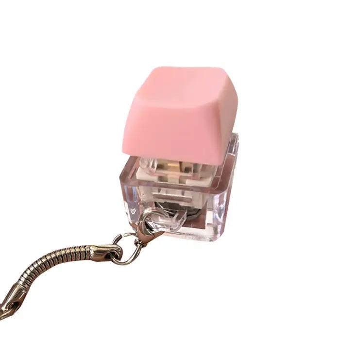 1/4/5/9 touches clavier mécanique axe testeur bouton Keycap porte-clés clavier porte-clés jouet doig