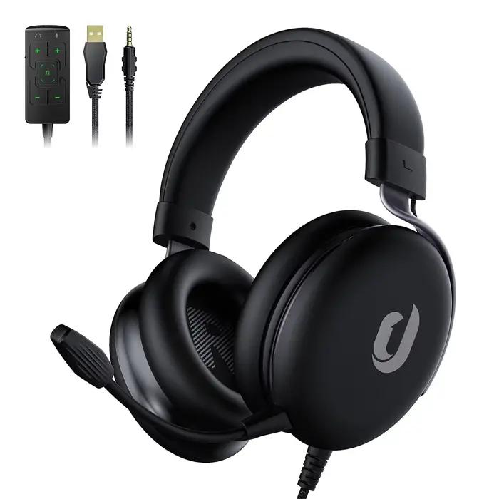 Casque de jeu filaire pour Switch PS4 PS5 Xbox One S/X-écouteurs audio stéréo avec microphone, avec