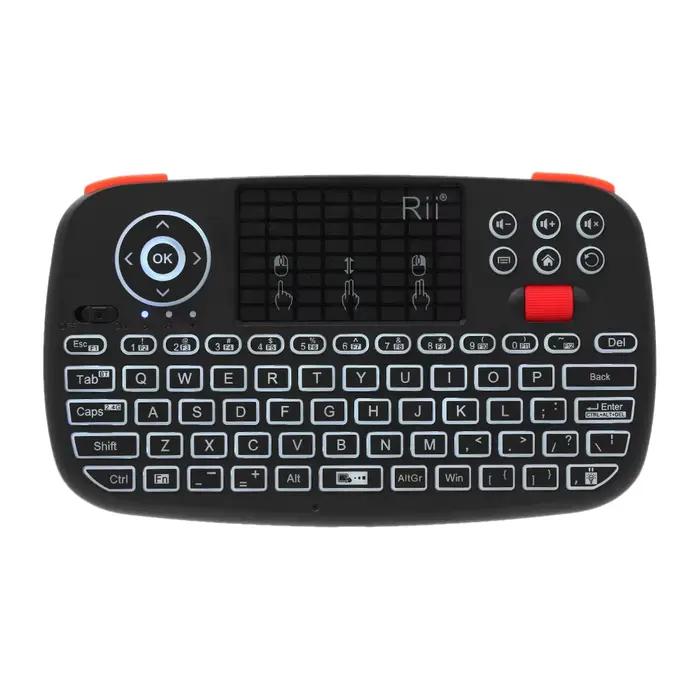 Rii-Mini clavier portable sans fil i4, Bluetooth, clavier rétro4.2, TouchSub, Android, Windows, Orig