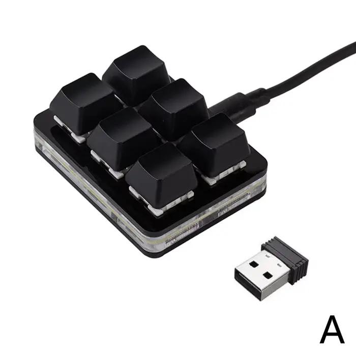 Interface type-c à 6 touches, touches de raccourci personnalisables, accessoires de périphériques d'