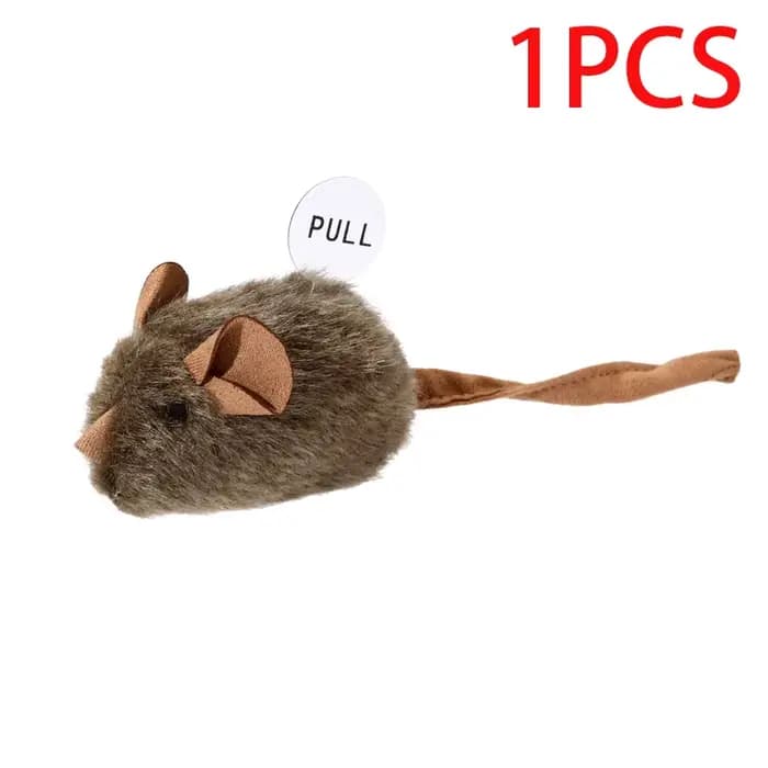 Jouet interactif en peluche pour chat, souris couineuse, imitation souris, résistant aux morsures, p