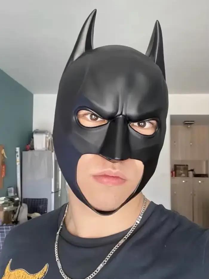 Masque de chauve-souris en latex pour cosplay, masque de soirée d'Halloween, masque de mascarade pou