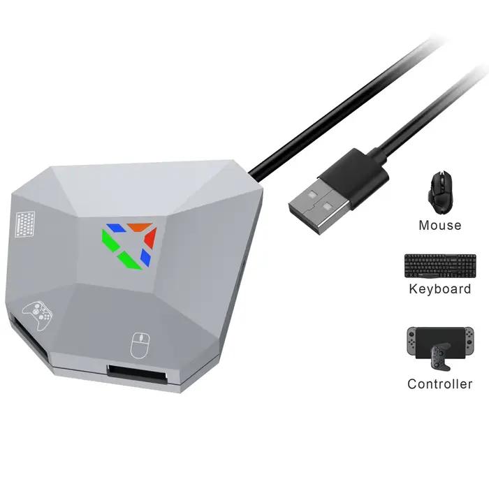 Pour PS4/3/pour Xbox SeriesS X/pour Xbox One/PC/pour Switch, adaptateur clavier et souris de connexi