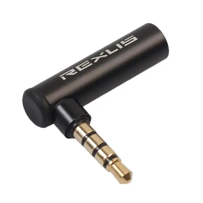 Adaptateur Audio pour casque et Microphone, 3.5mm, mâle à femelle, tour à 90 degrés, adapté à Aple,