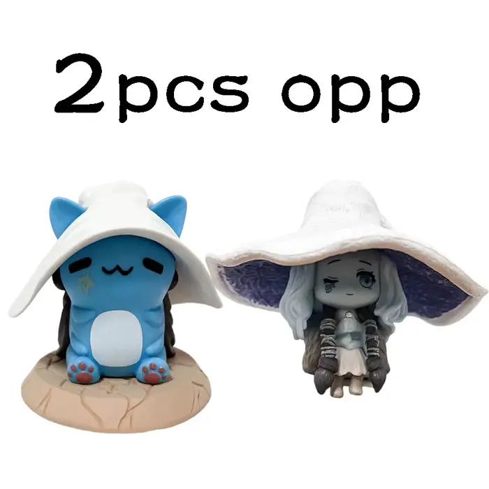 6 figurines miniatures Elden Ring Q Version (Ranni Cat, Melina, Lani) de 6,5 à 12 cm – Cadeau d'anni