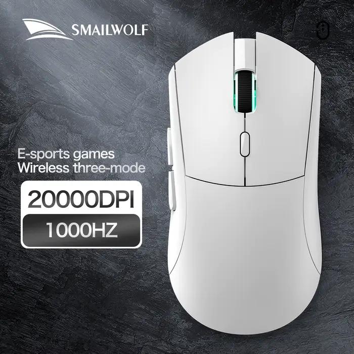 SMAILWOLF RS7 souris de jeu sans fil Bluetooth trois modes PAW3311 souris macro-définition ordinateu